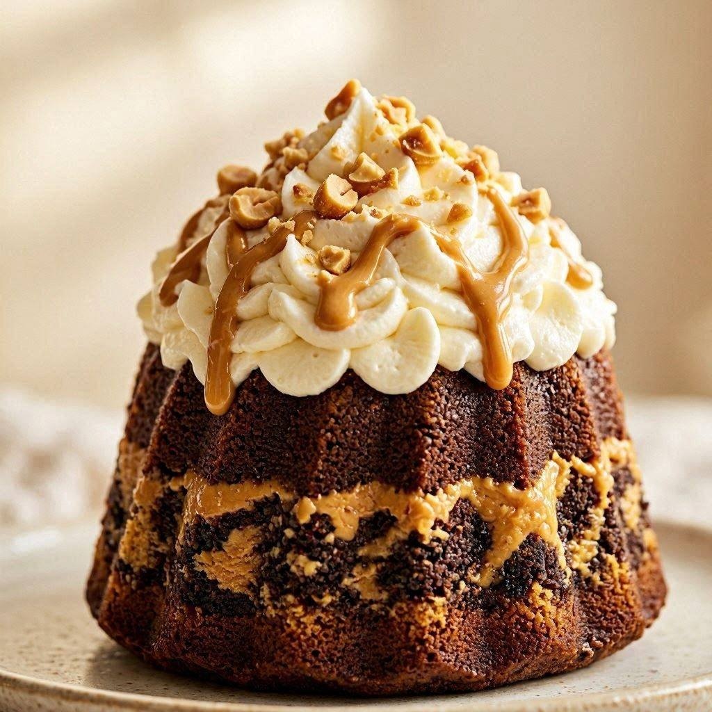 Peanut Butter Chocolate Swirl Bundtlet by Nothing Bundt Cakes
