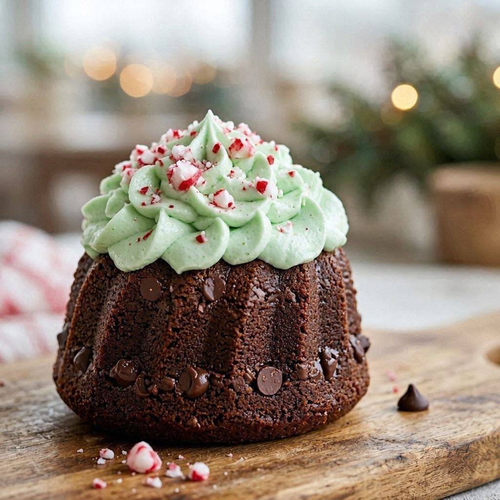 Peppermint Chocolate Chip Bundtlet by Nothing Bundt Cakes